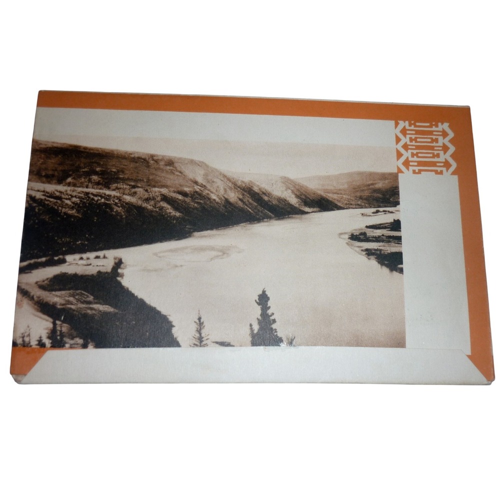 Vintage Yukon River Arctic Circle Postcard Chief Steward Souvenir Unposted Sepia